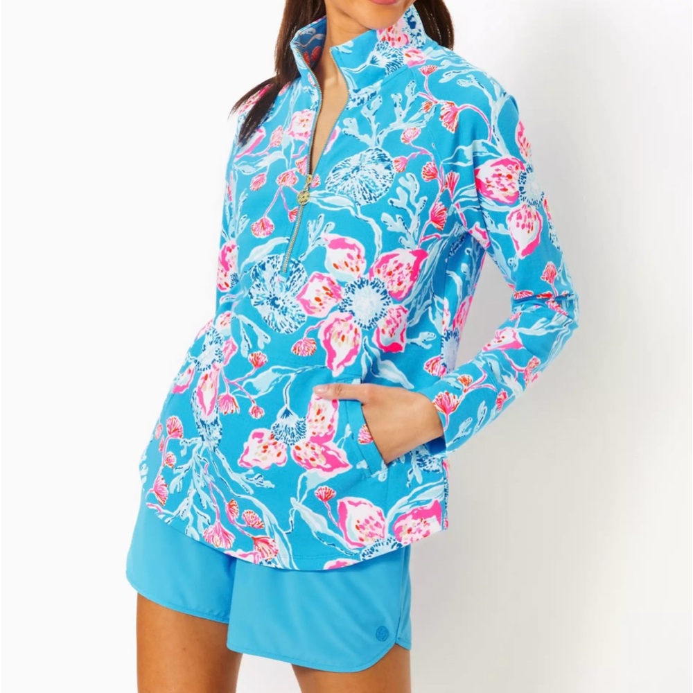 N.W.T. Lilly Pulitzer UPF 50 Skipper Popover Size XL Multi Bahamian Rhapsody